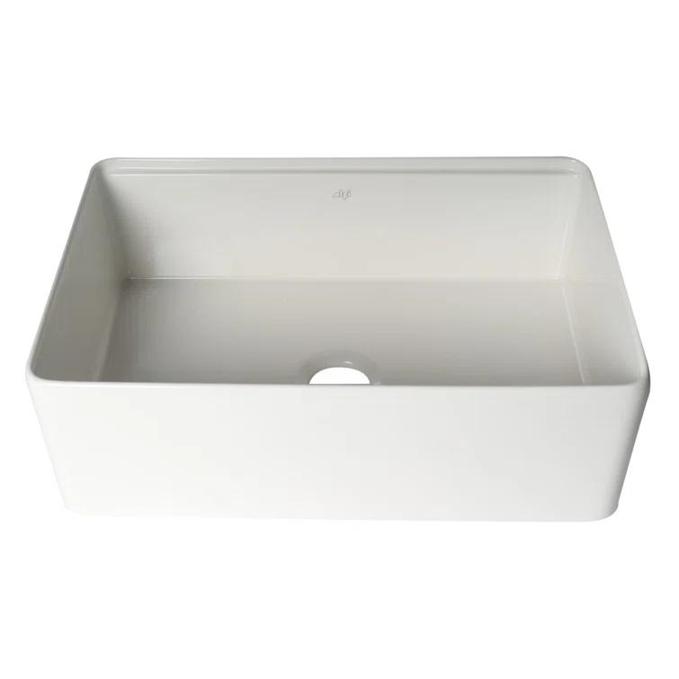30'' L Single Bowl Fireclay Kitchen Sink