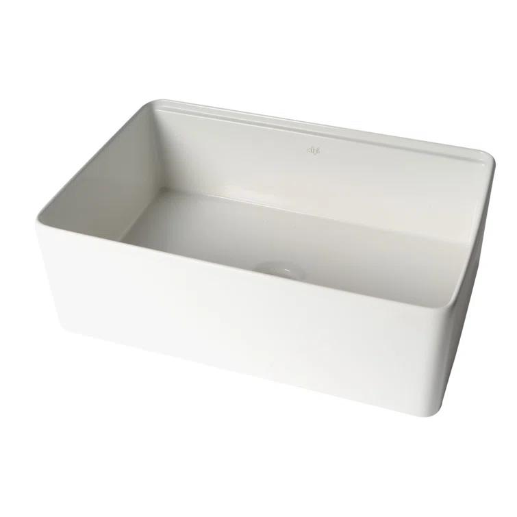 30'' L Single Bowl Fireclay Kitchen Sink