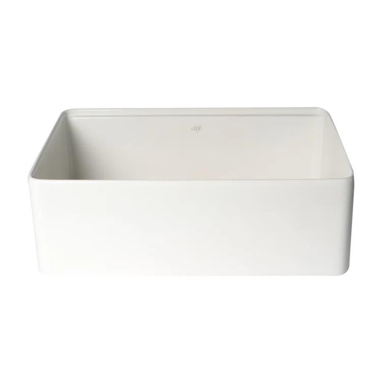 30'' L Single Bowl Fireclay Kitchen Sink