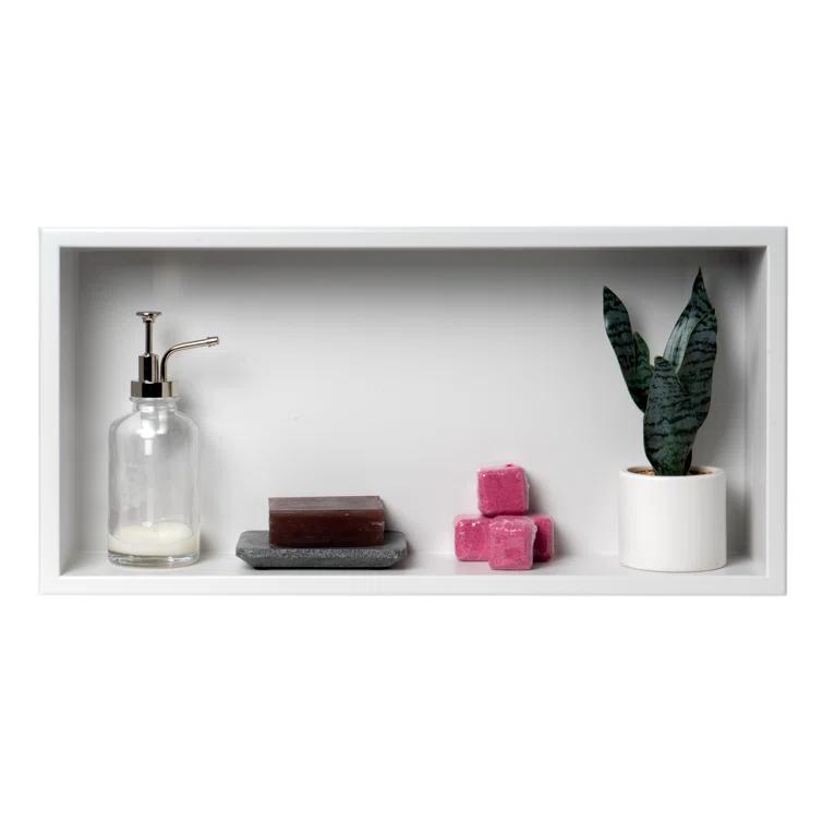 Adhesive Stainless Steel Shower Shelf