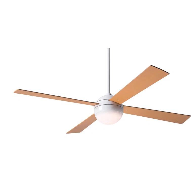Ball 52'' 4 Blade Ceiling Fan with LED Light Kit
