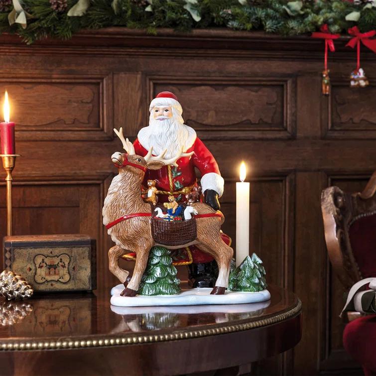 Toys Memory Santa with Deer Figurine