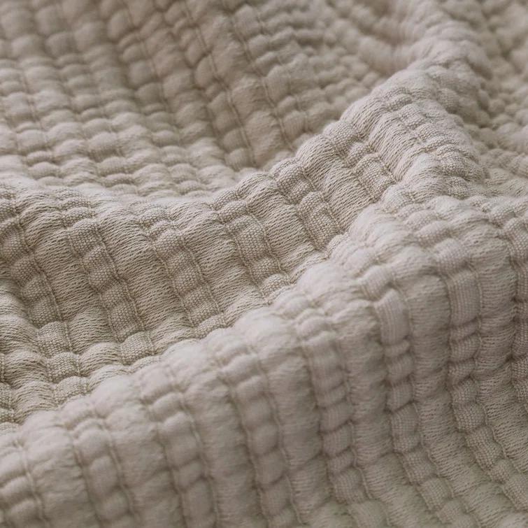 Chatham Cotton Matelasse Coverlet by Pom Pom at Home - Natural / King