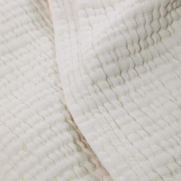 Chatham Cotton Matelasse Coverlet by Pom Pom at Home - Cream / Queen