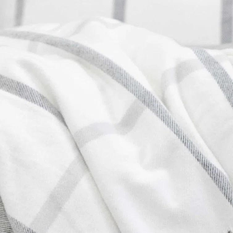 King White Cotton Machine Washable Blanket