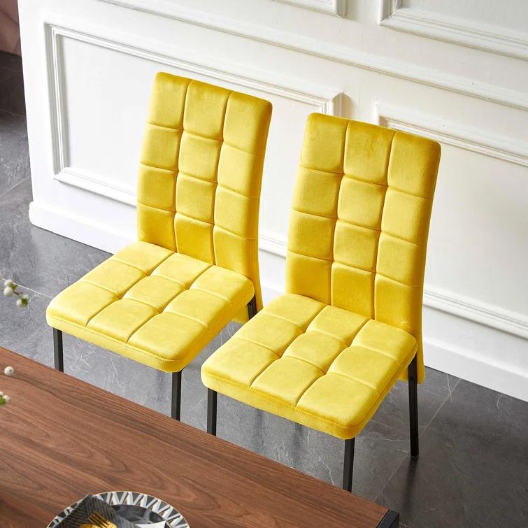 Brooklyn Velvet High Back Side Chair