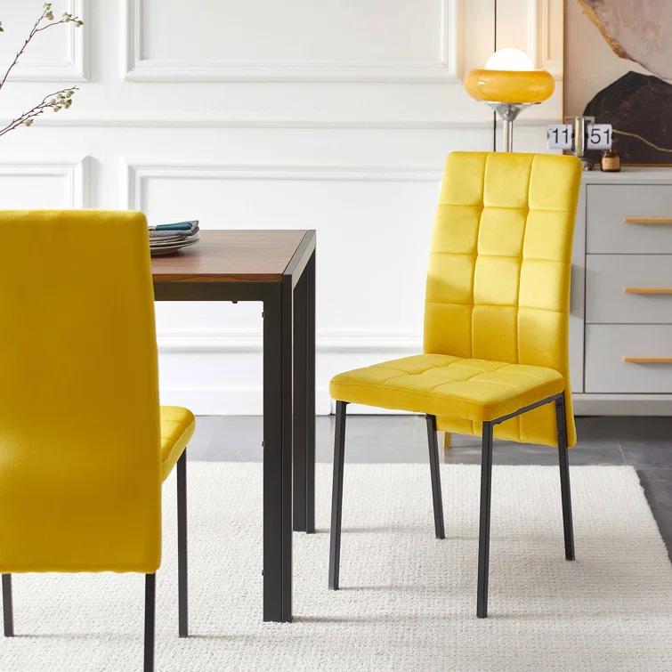 Brooklyn Velvet High Back Side Chair