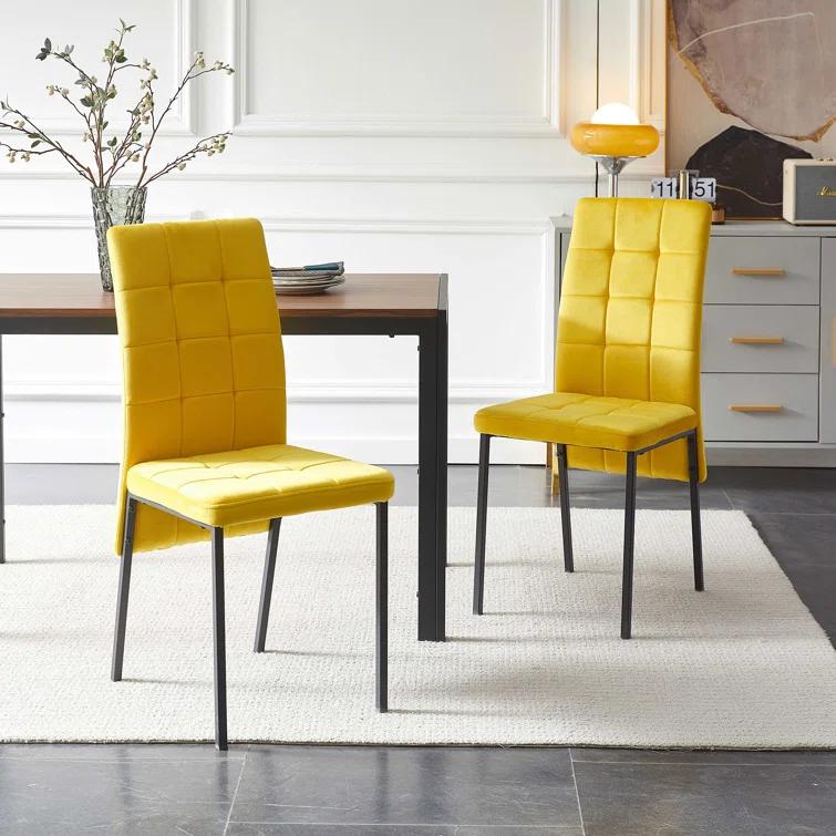 Brooklyn Velvet High Back Side Chair