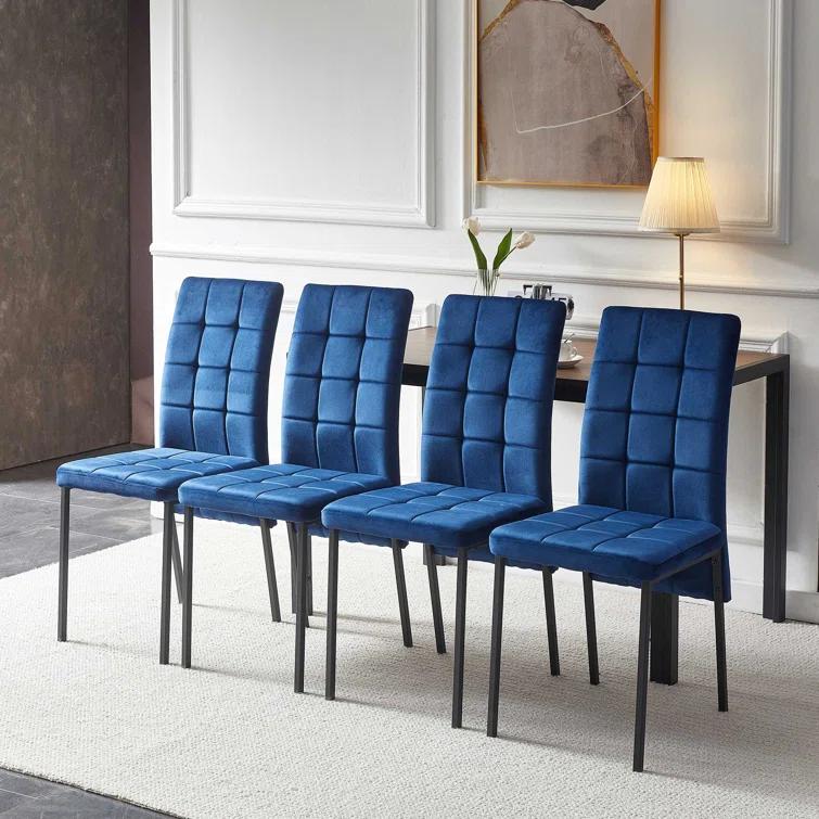 Brooklyn Velvet High Back Side Chair
