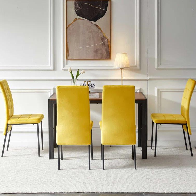 Brooklyn Velvet High Back Side Chair
