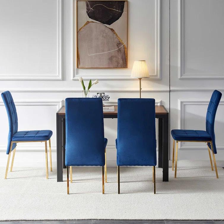 Brooklyn Velvet High Back Side Chair