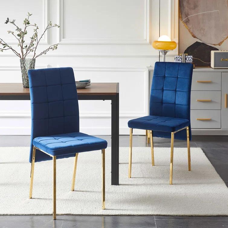 Brooklyn Velvet High Back Side Chair