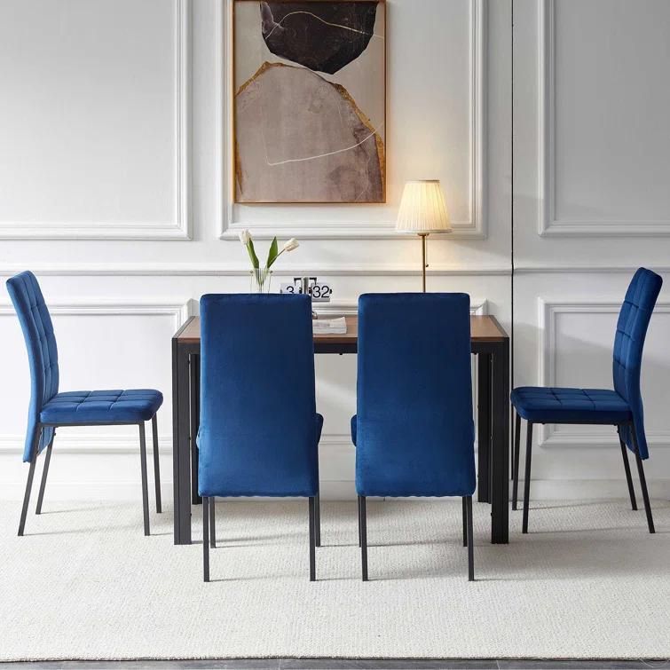 Brooklyn Velvet High Back Side Chair