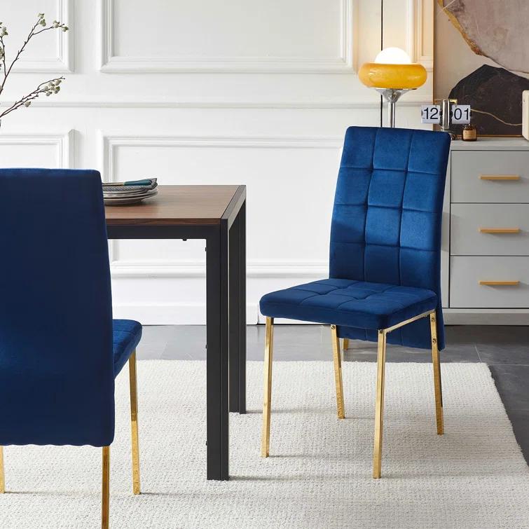 Brooklyn Velvet High Back Side Chair