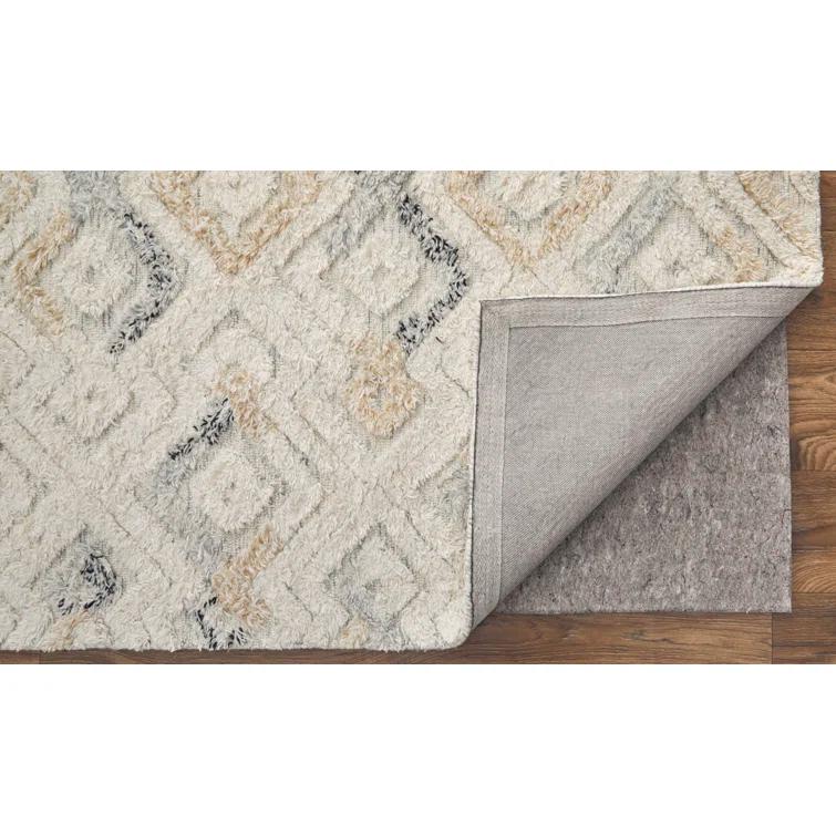 Nomadic Blue Diamond 8' x 10' Hand Tufted Wool Area Rug