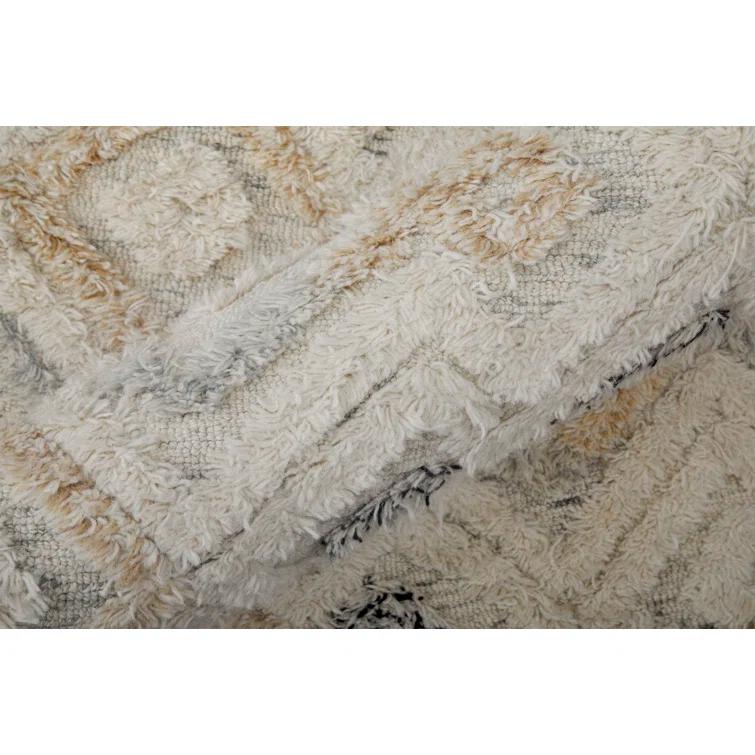 Nomadic Blue Diamond 8' x 10' Hand Tufted Wool Area Rug