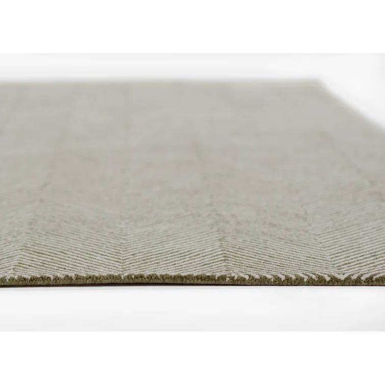 Momeni Charles Zig Zag Area Rug, 9' X 12', Green