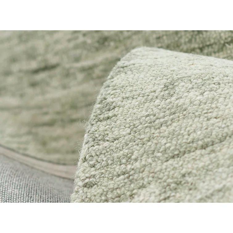 Sage Hand-Tufted Wool Rectangular Area Rug 3'6" x 5'6"