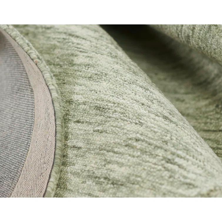 Sage Hand-Tufted Wool Rectangular Area Rug 3'6" x 5'6"