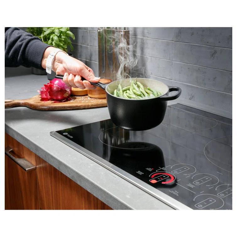 GE Profile™ PHP7030DTBB 29.75" Induction Cooktop with 4 Elements