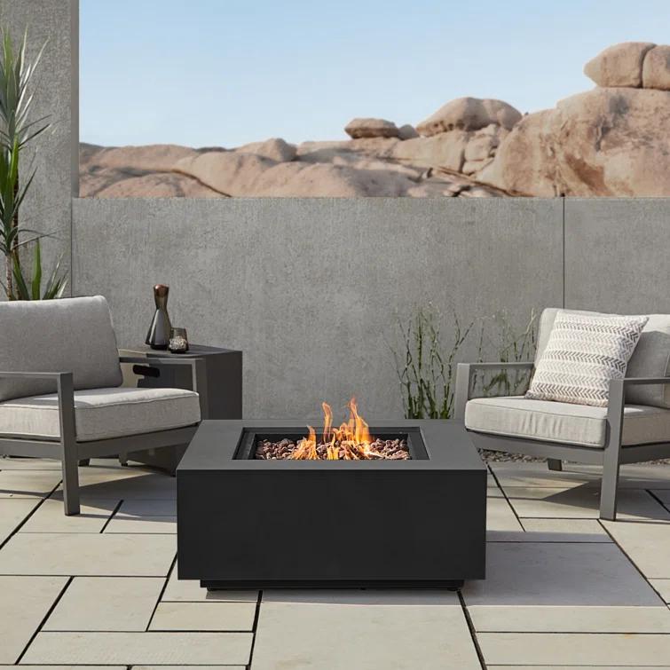 AEGEAN Propane / Natural Gas Outdoor Fire Pit Table
