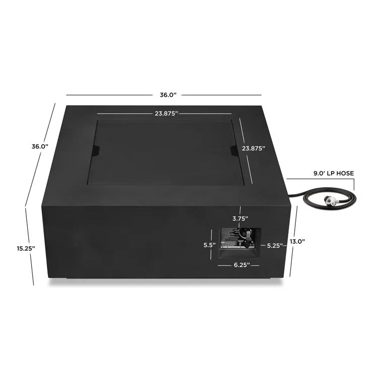 AEGEAN Propane / Natural Gas Outdoor Fire Pit Table