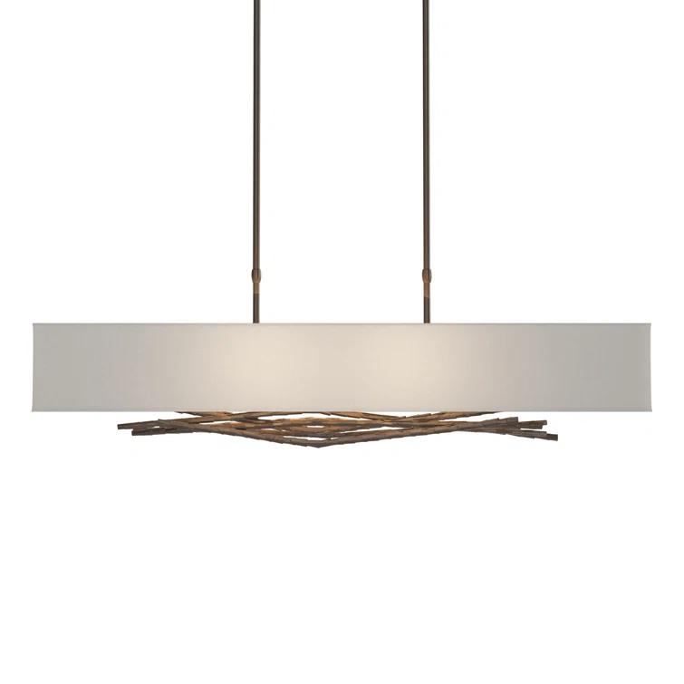 Brindille 4 - Light Kitchen Island Rectangle Pendant