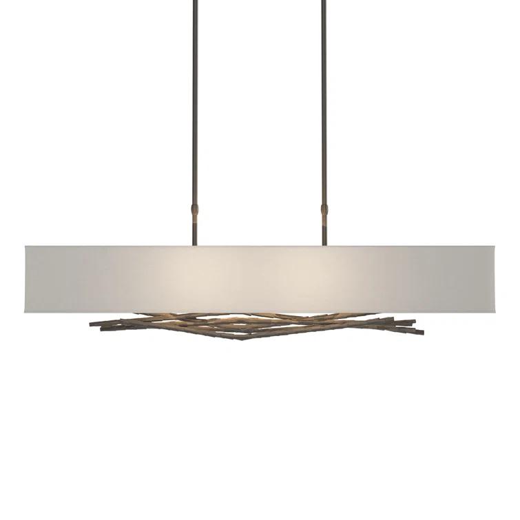Brindille 4 - Light Kitchen Island Rectangle Pendant
