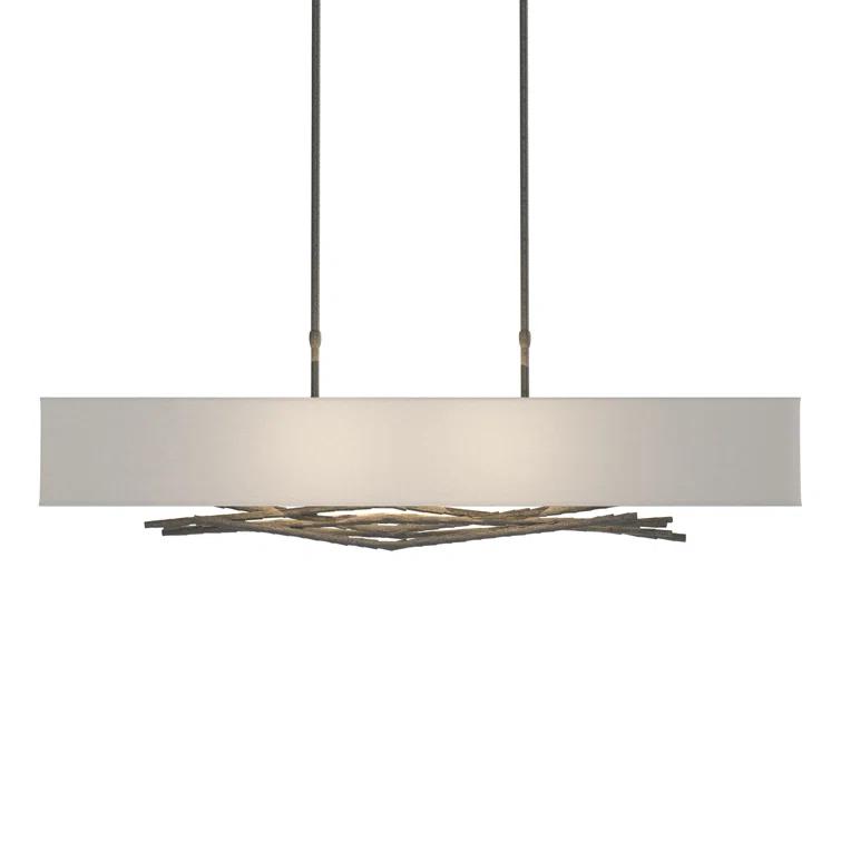 Brindille 4 - Light Kitchen Island Rectangle Pendant