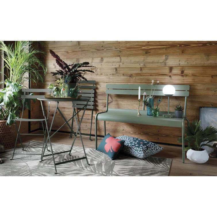 Bistro Round Metal Outdoor Folding Bistro Table