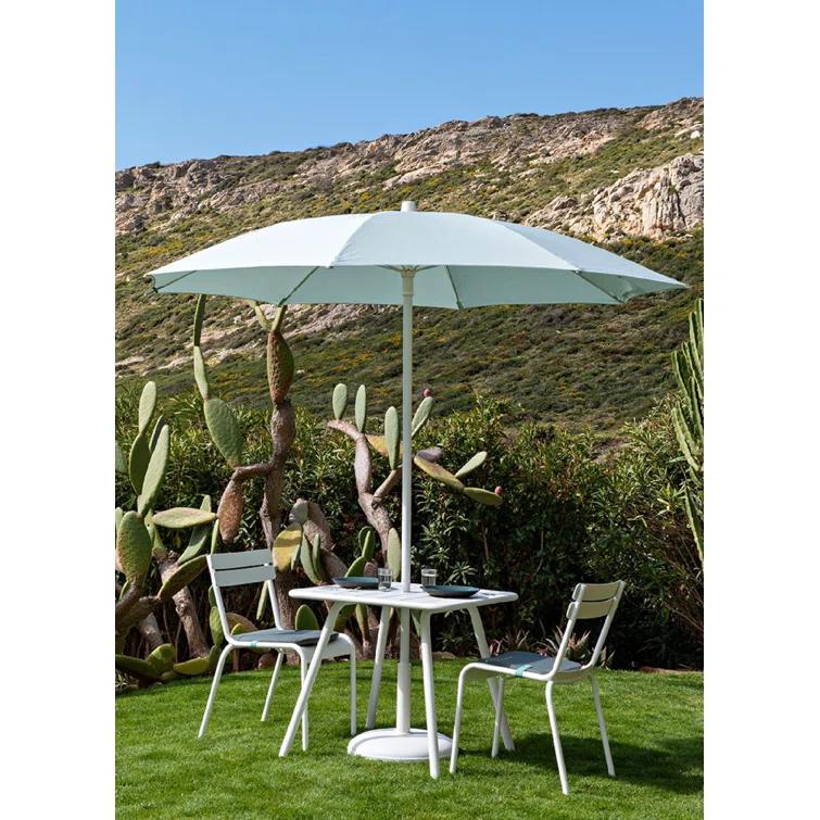 Luxembourg Aluminum/Powder Coated Aluminum Outdoor Stacking Dining Side Chair
