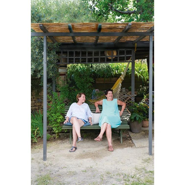 Louisiane Steel Outdoor Bench