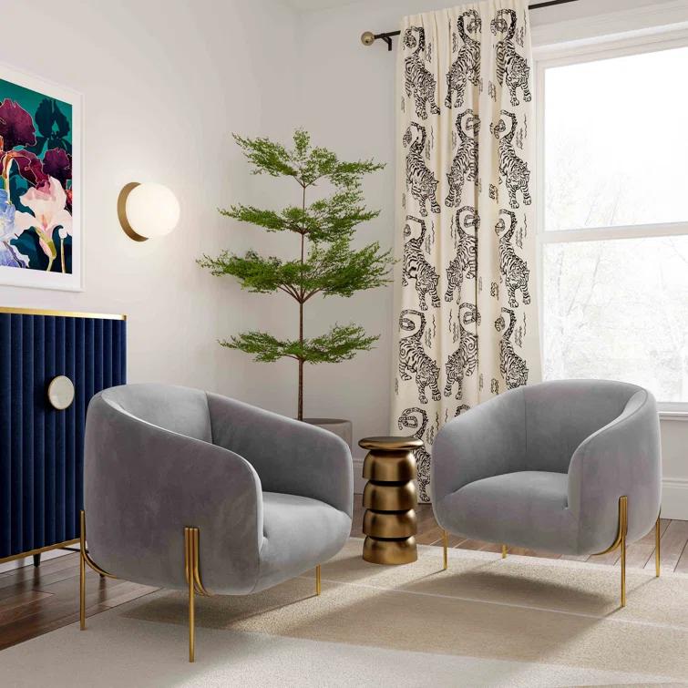 TOV Furniture Kandra Velvet Accent Chair