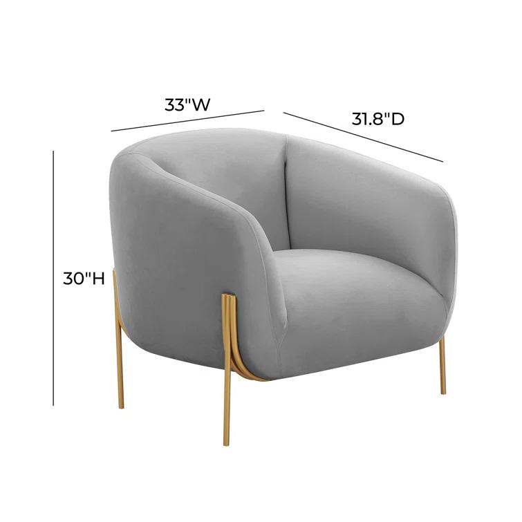 TOV Furniture Kandra Velvet Accent Chair