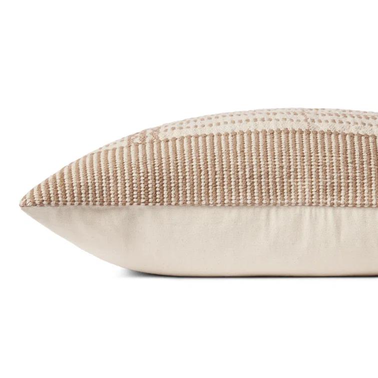 Marion Pillow by Magnolia Home by Joanna Gaines X Loloi - Gold and Beige / Down