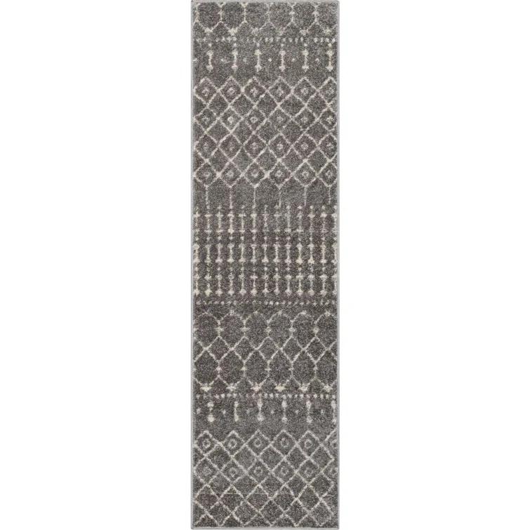 Mystic Colette Moroccan Trellis Grey Area Rug