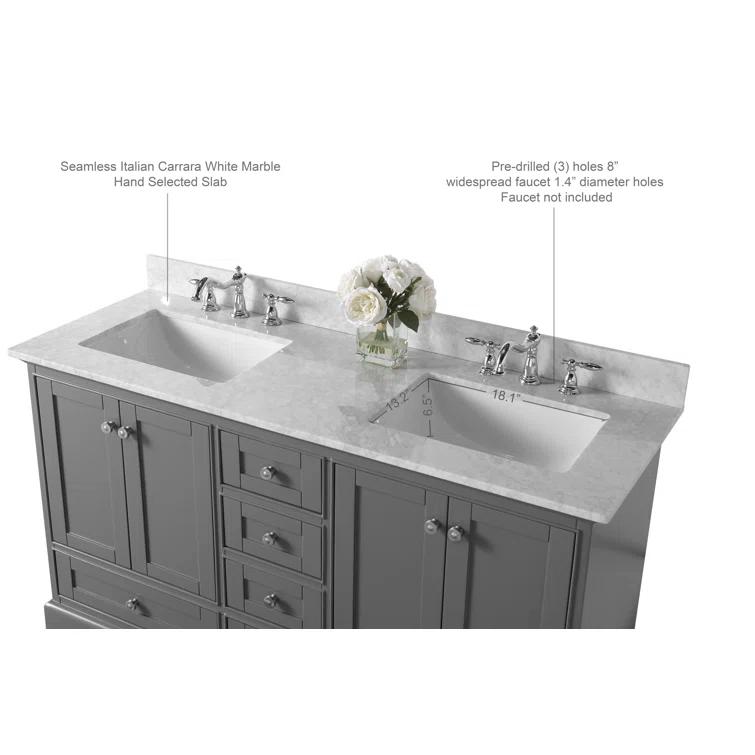Varna 60'' Double Bathroom Vanity