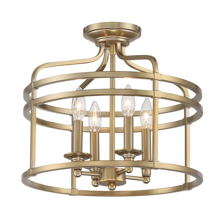 Minka Lavery - Covent Park - 4 Light Semi-Flush Mount - 14.5 inches tall by 16