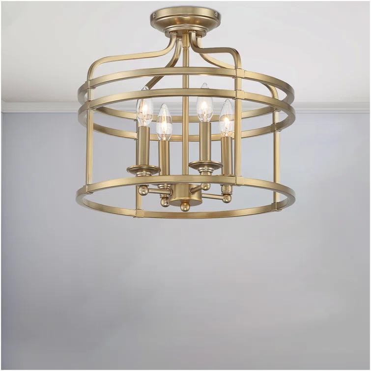 Minka Lavery - Covent Park - 4 Light Semi-Flush Mount - 14.5 inches tall by 16