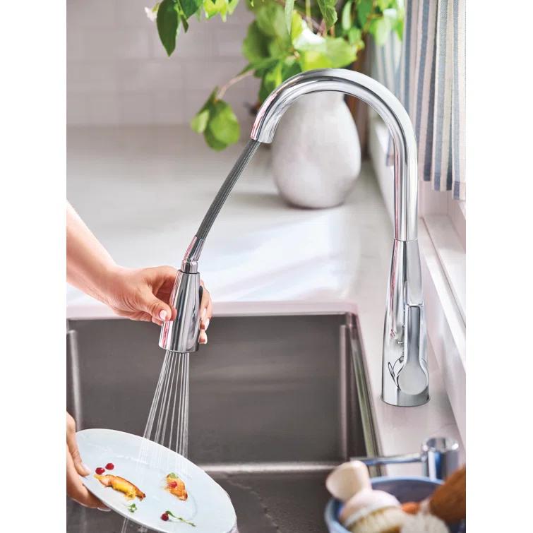 Haelyn Touchless Single-Handle Pulldown Sprayer Kitchen Faucet with MotionSense Wave and Power Clean