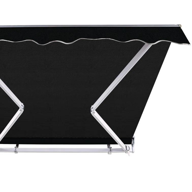Advaning 10.5'' Fabric, Metal Cover Retractable Patio Awning