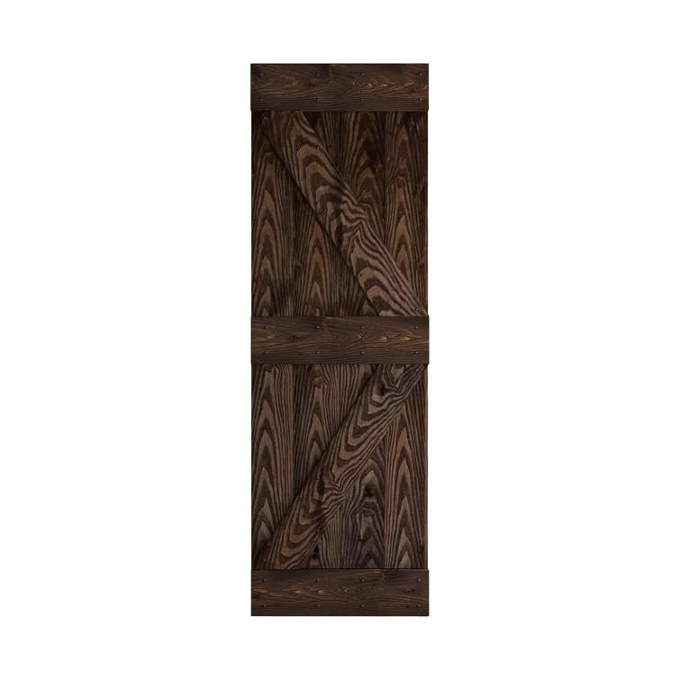 Coast Sequoia 84"H Embossing Bi-Fold Barn Door With Sliding Hardware Kit