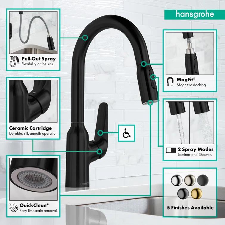 Focus N Prep Kitchen Faucet with 2-Spray Pull-Down, 1.75 GPM