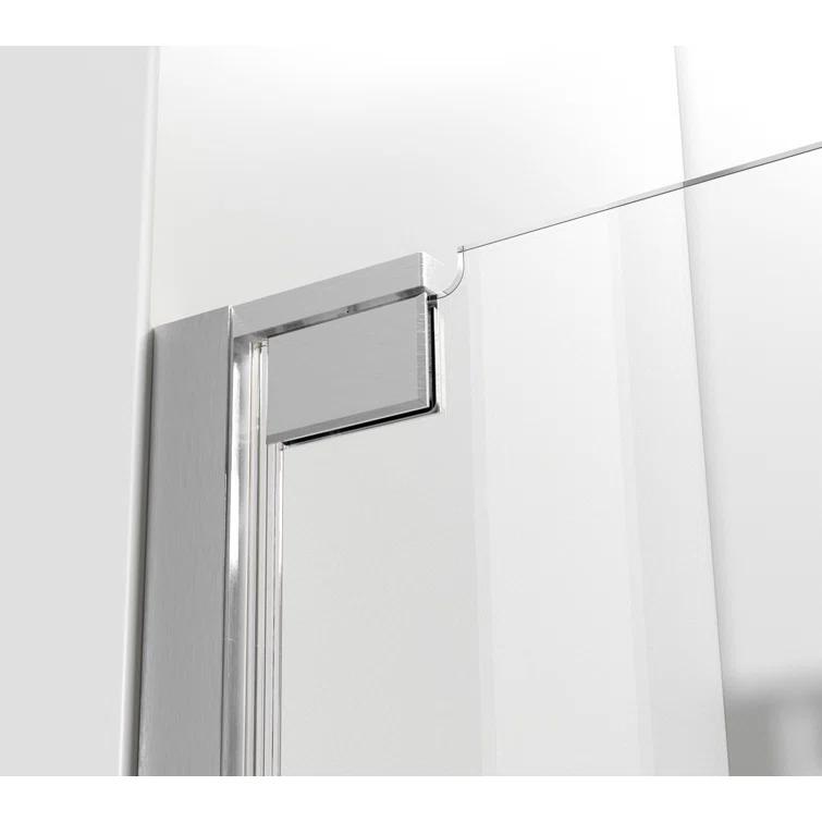 58.5" W x 72" H Pivot Frameless Shower Door