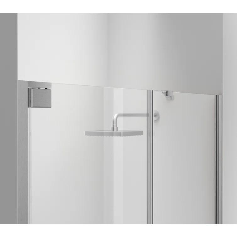 58.5" W x 72" H Pivot Frameless Shower Door