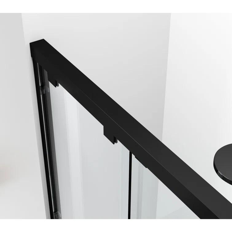 54.33" - 60" W x 60" H Double Sliding Semi-Frameless Tub Door