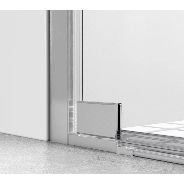 58.5" W x 72" H Pivot Frameless Shower Door
