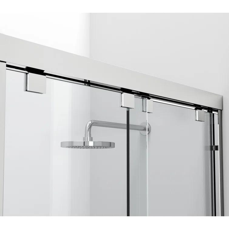 54.33" - 60" W x 60" H Double Sliding Semi-Frameless Tub Door