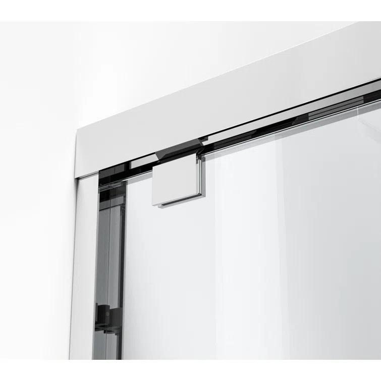 54.33" - 60" W x 60" H Double Sliding Semi-Frameless Tub Door
