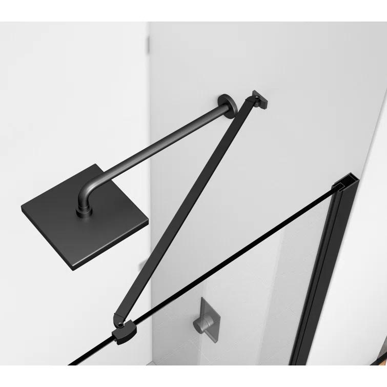 58.5" W x 72" H Pivot Frameless Shower Door